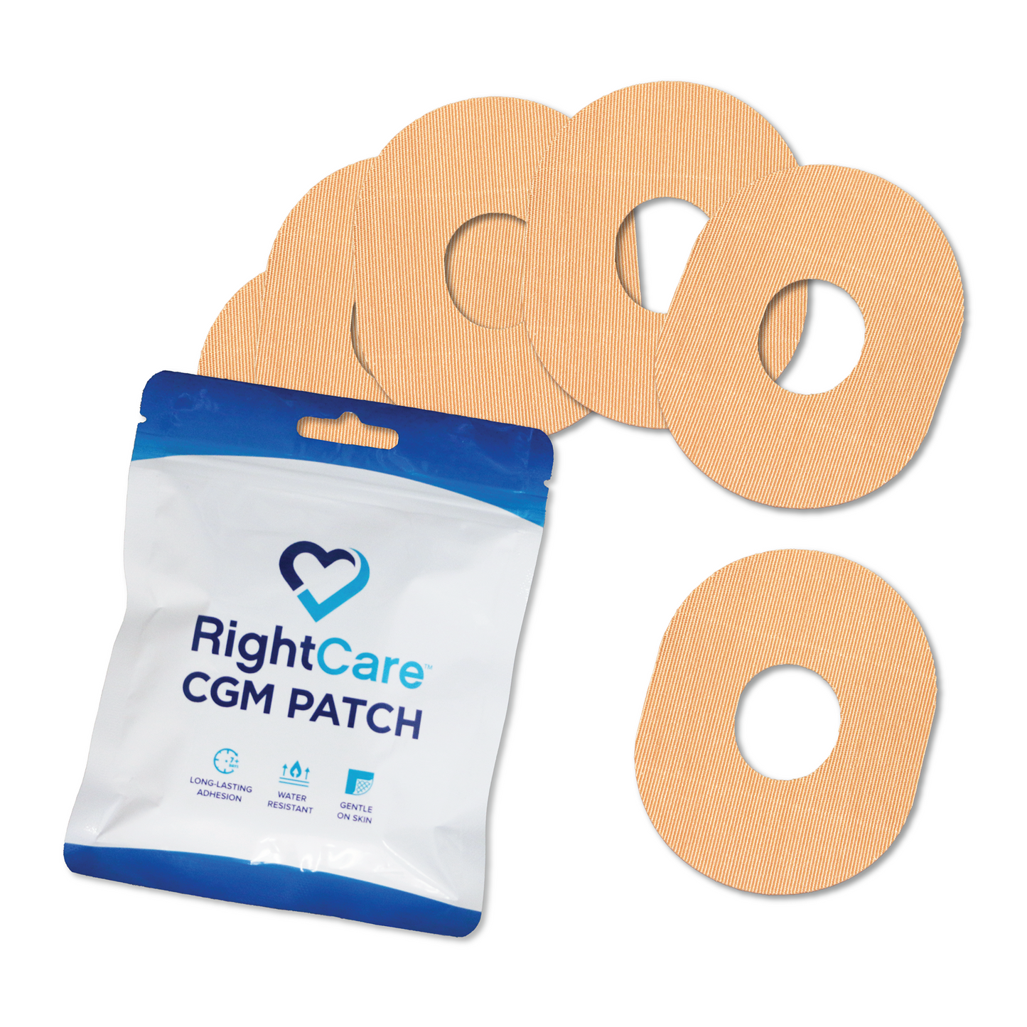 RightCare CGM Adhesive Patch, Dexcom G7, Bag of 25